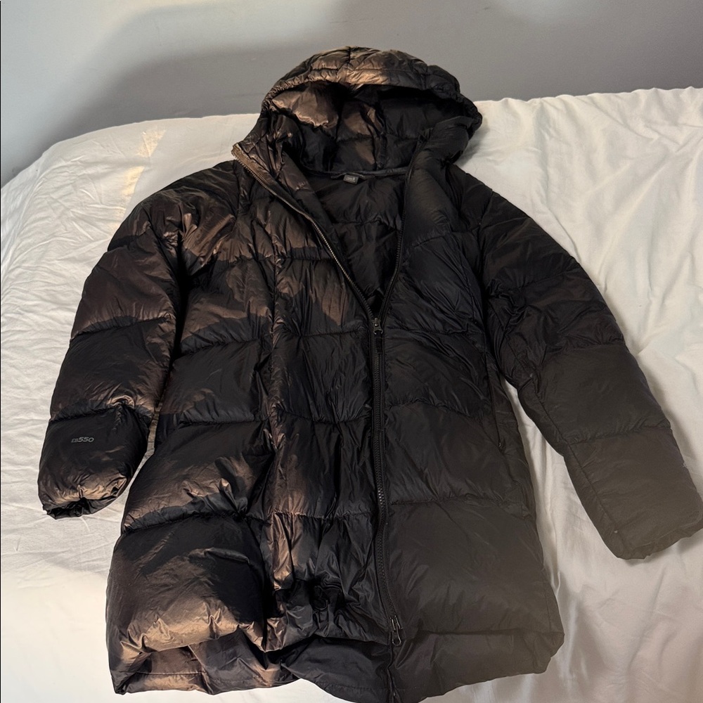 Eddie Bauer Women's Black Long Puffer Coat
